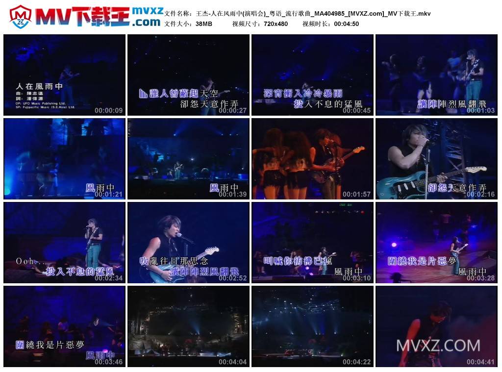 王杰-人在风雨中(演唱会)_粤语_流行歌曲_MA404985